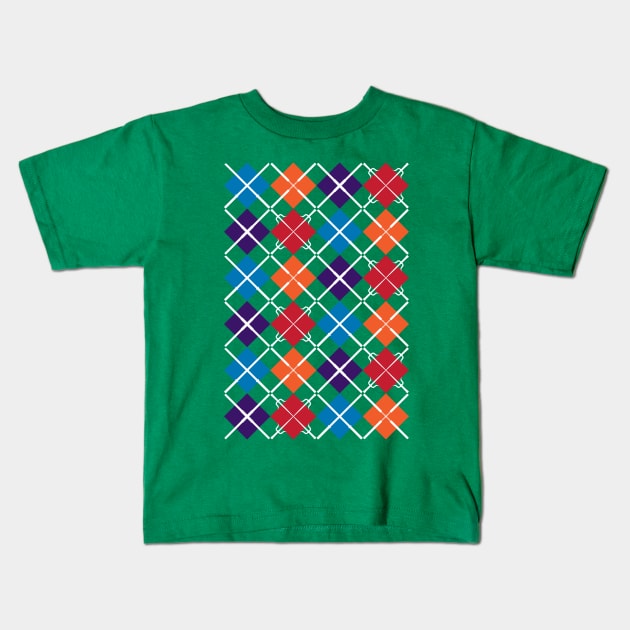 TMNT Argyle Kids T-Shirt by d4n13ldesigns